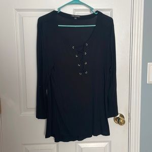 Cable & Gauge black blouse
